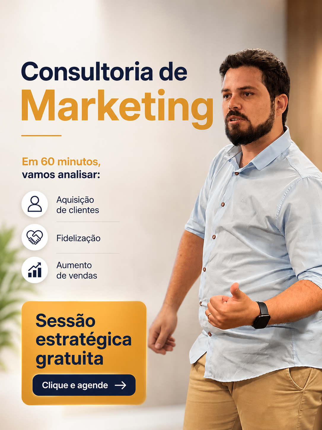 Consultoria de Marketing — Sessão estratégica gratuita com Samuel Sousa